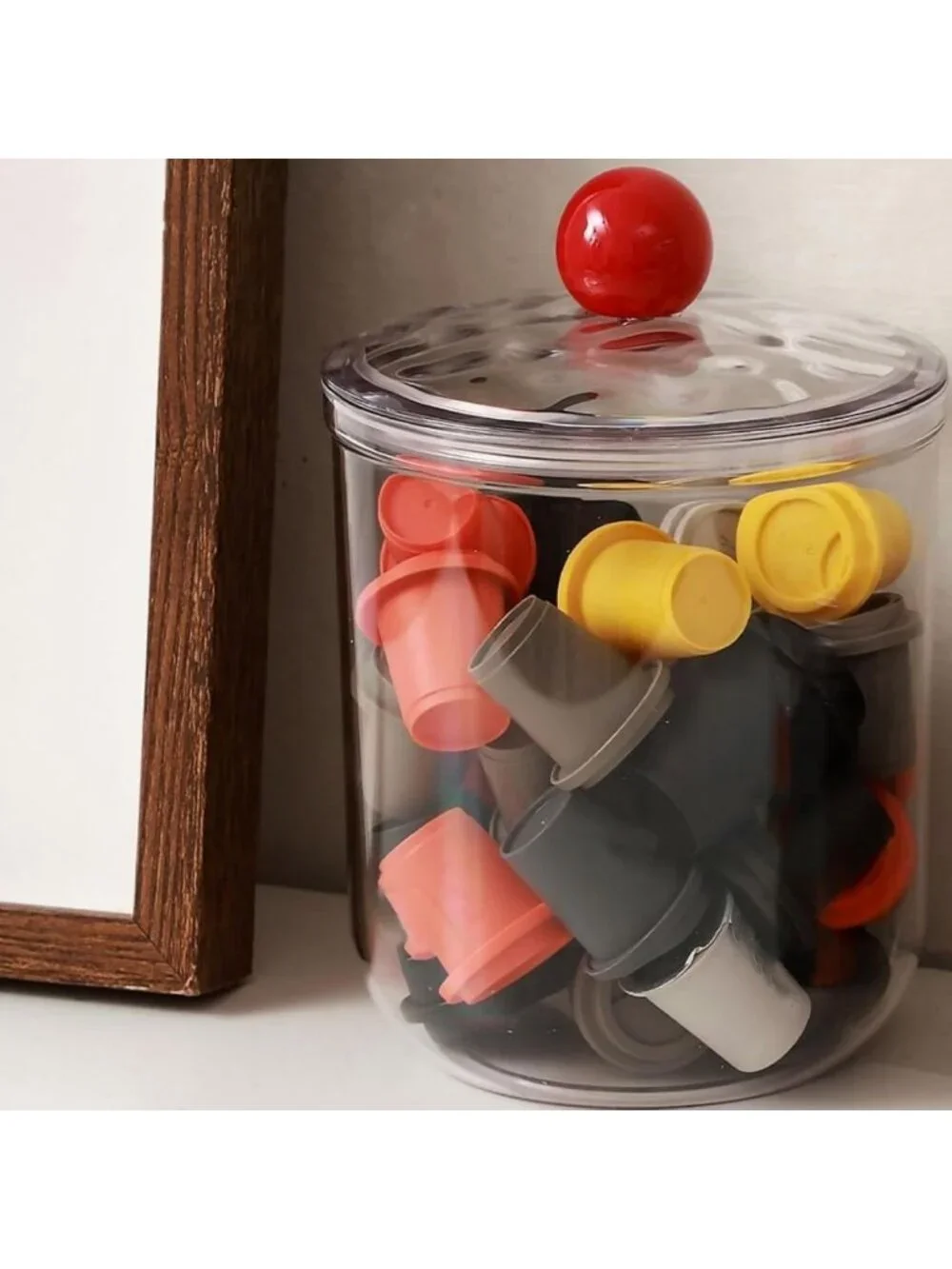 3 Pack Airtight Clear Candy Jars - Wide Mouth Food Storage Containers, 70oz